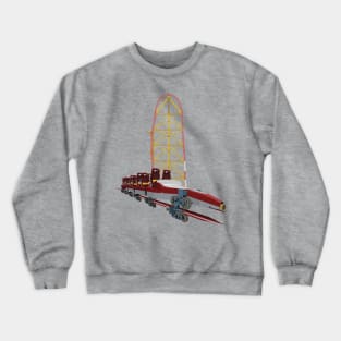 Top Thrill Dragster Coaster Design Crewneck Sweatshirt